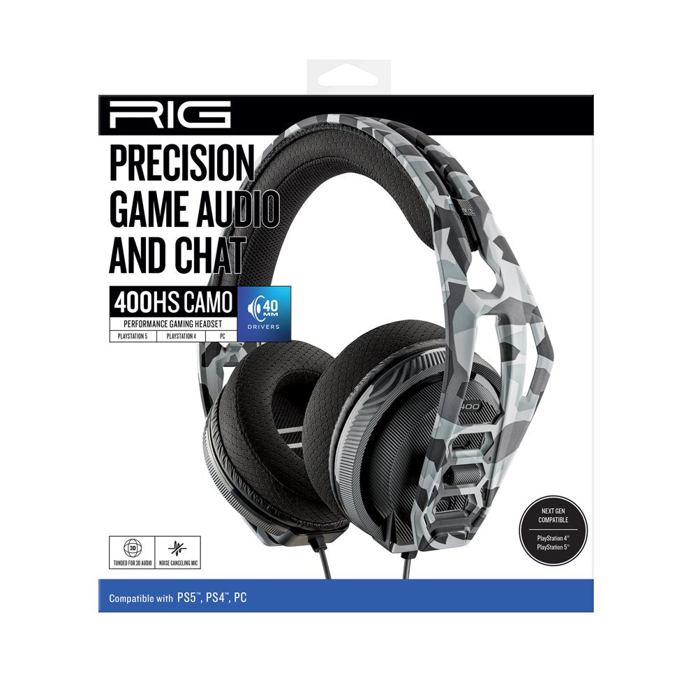  PlayStation Gaming Headset for PlayStation, PC & Mobile, Camo