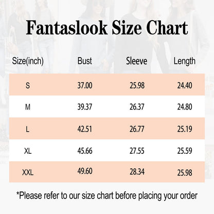 Fantaslook Long Sleeve Shirts for Women Crew Neck Casual Tunic Tops Lightweight Pullover