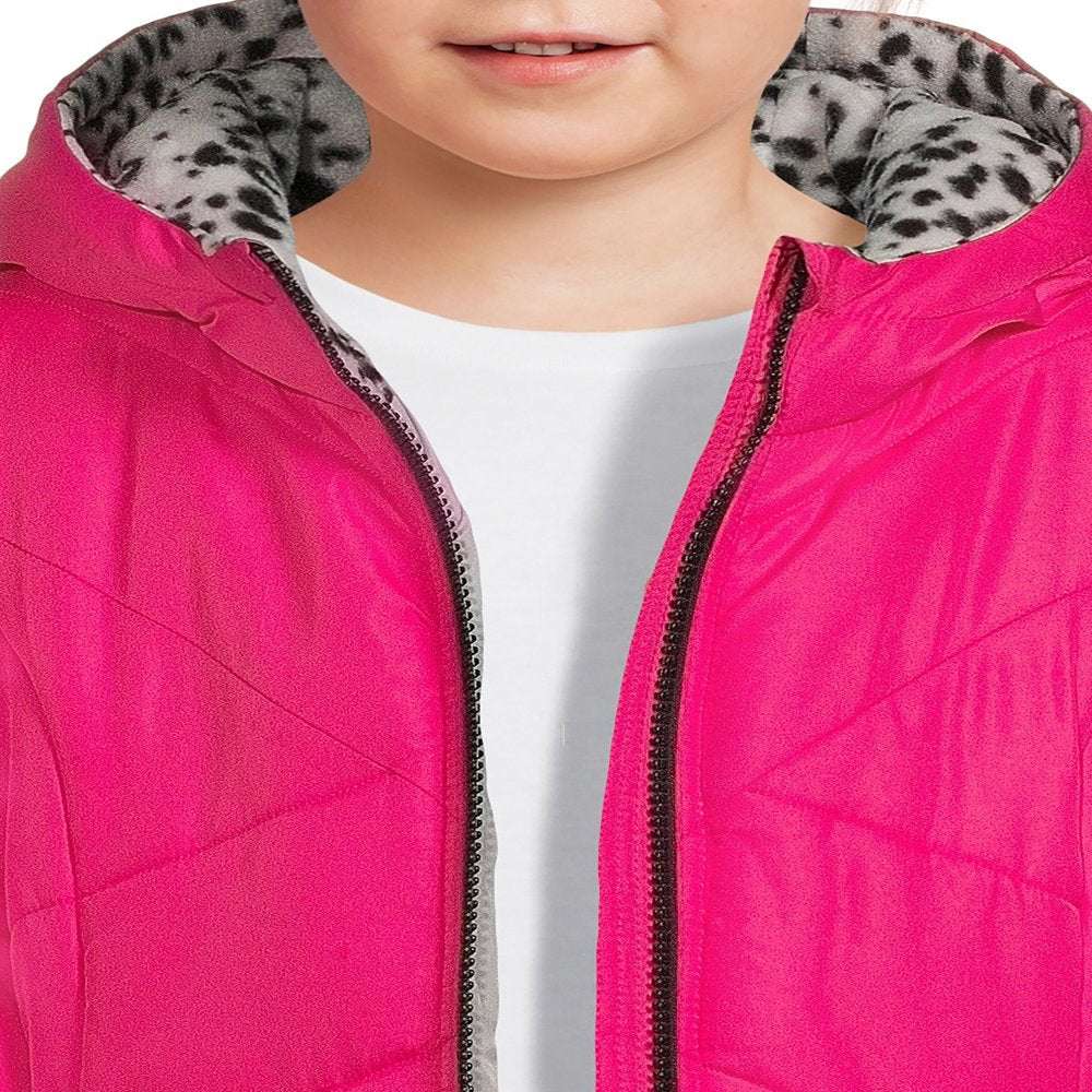 Weather Tamer Girls Long Sleeve Hooded Winter Puffer Coat, Sizes 4-16