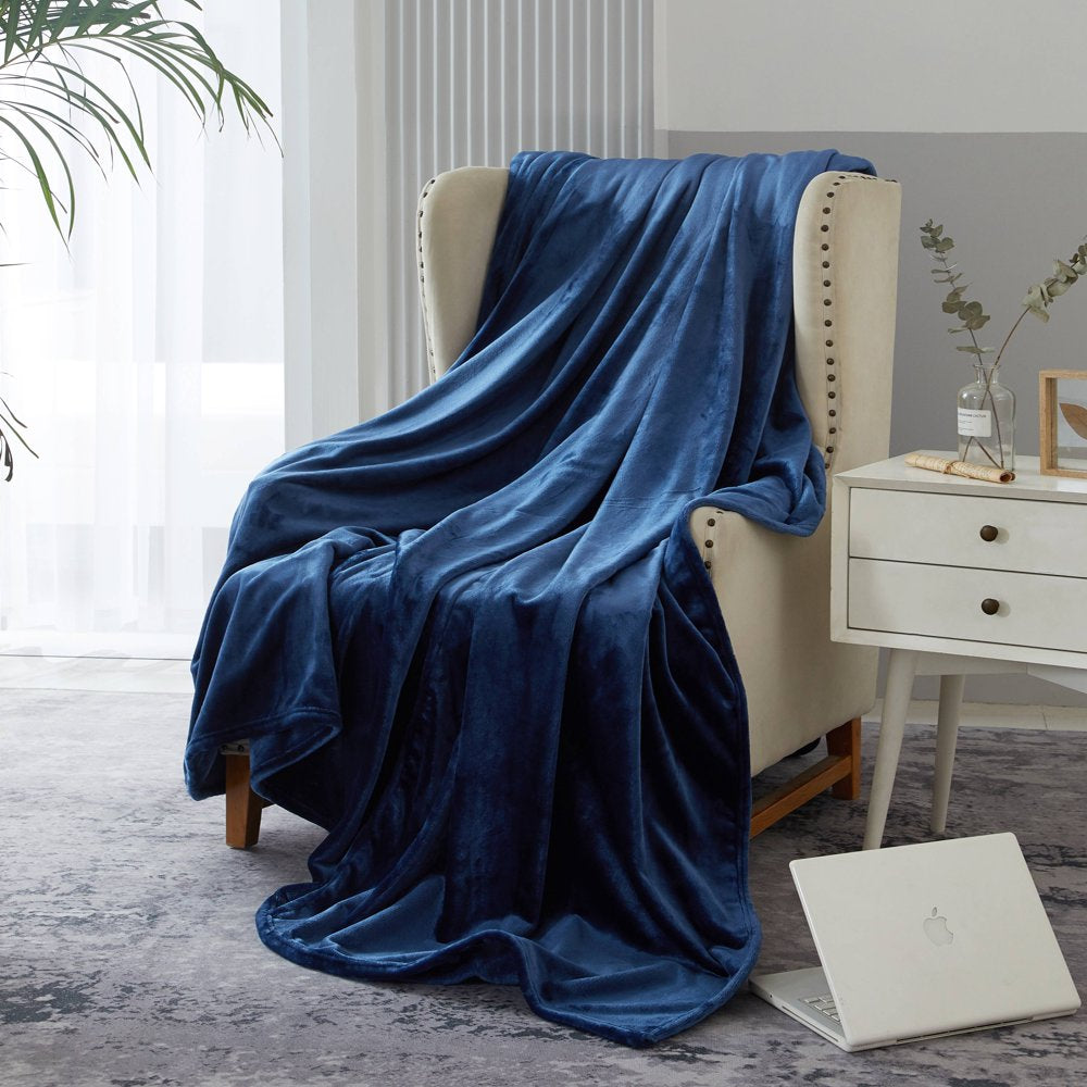 Serta so Huge Oversized Fleece Blanket, 10 Feet X 10 Feet, Blue