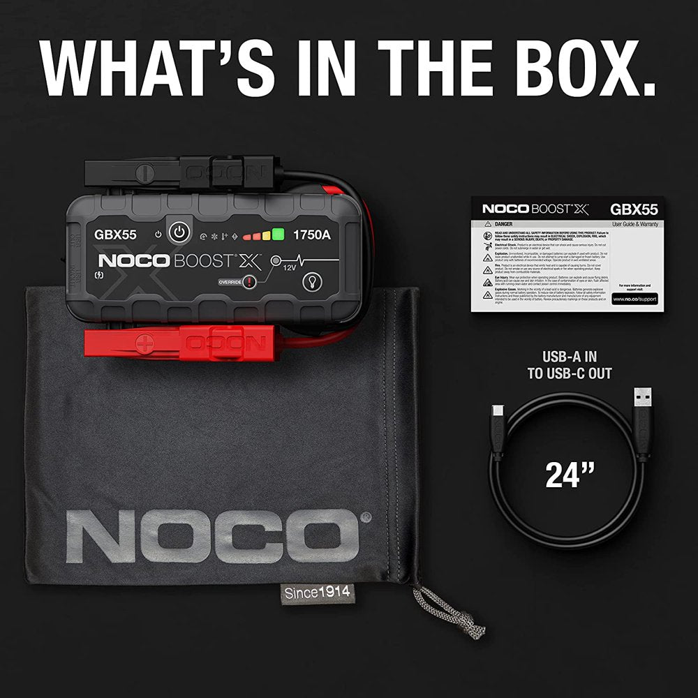 NOCO Boost X GBX55 1750A 12V UltraSafe Portable Lithium Jump Starter