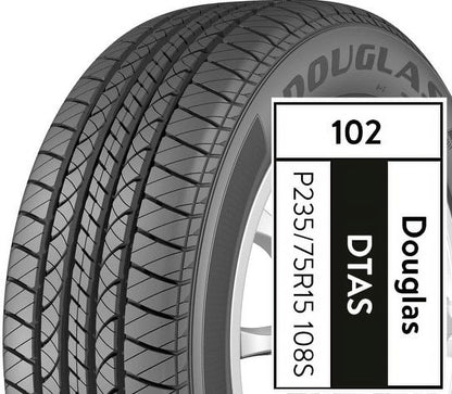 Douglas Touring A/S 235/55R18 100V All-Season Tire