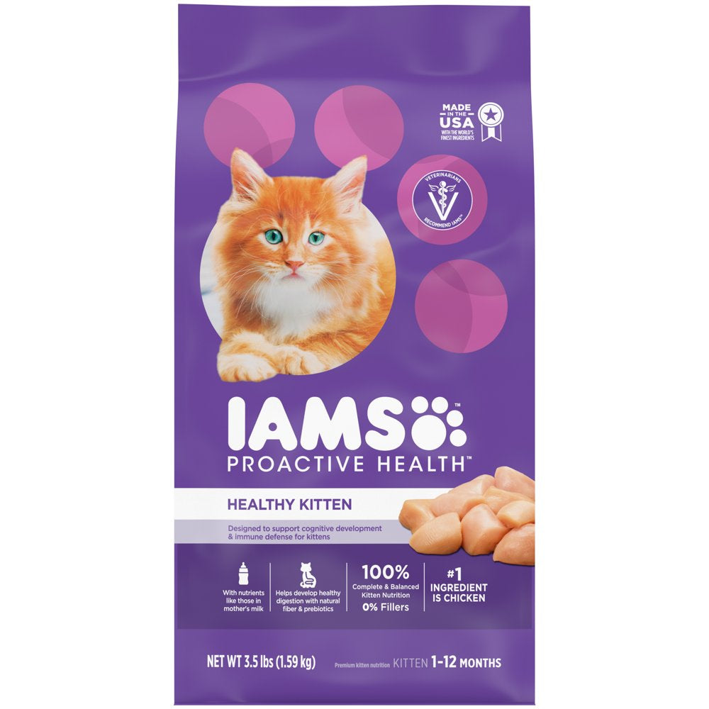 IAMS Proactive Health Chicken Dry Cat Food for Kittens, 7 lb Bag