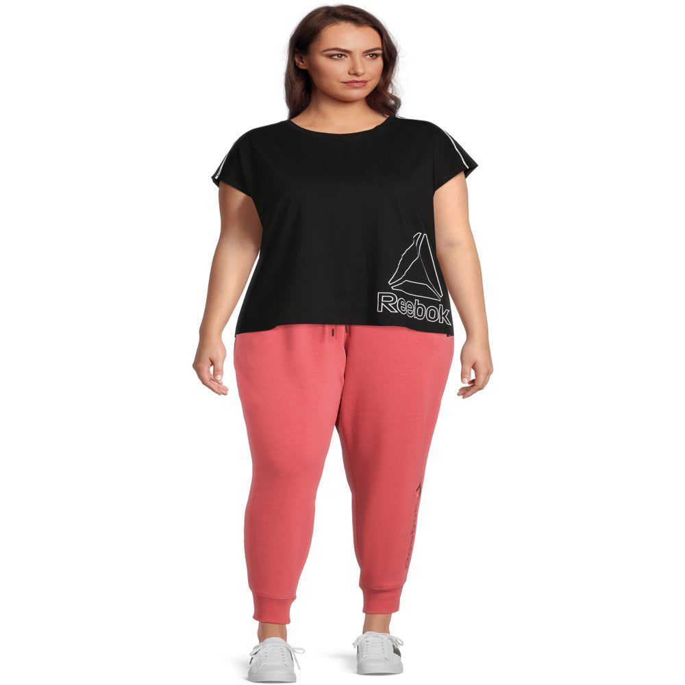 Reebok Women's Plus Size Purpose Joggers with Back Pocket