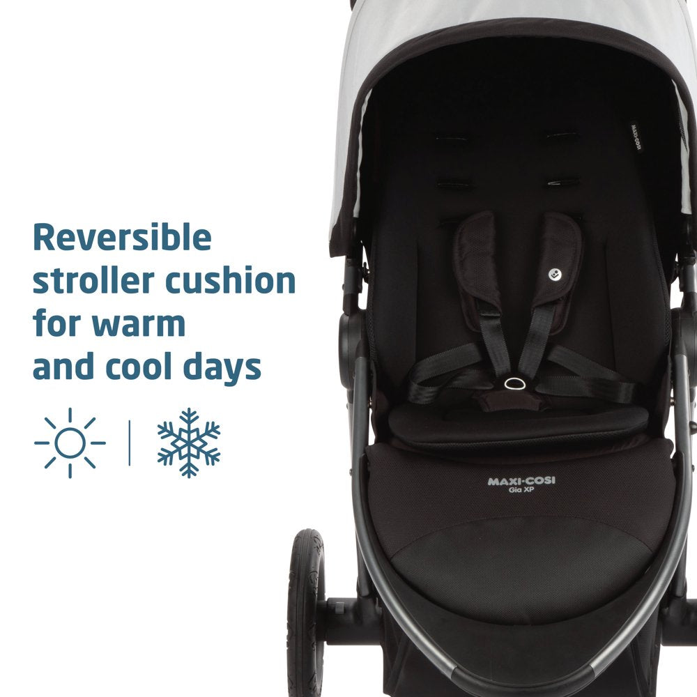 Maxi-Cosi Gia XP Luxe 3-Wheel Travel System, Midnight Moon, Infant