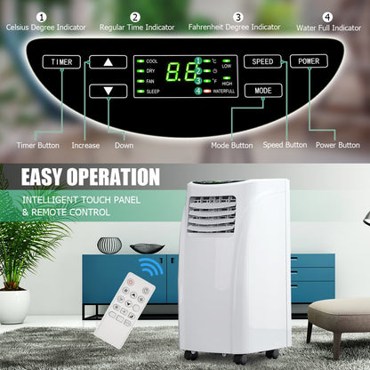 Costway 8000BTU Air Conditioner & Dehumidifier Portable Air Conditioner 5500 BTU (8000BTU ASHRAE)