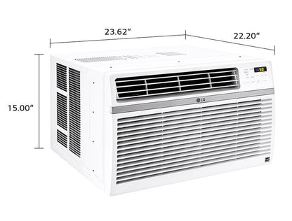 LG 12,000 BTU Window Air Conditioner, Cools 550 Sq.Ft. (22' X 25' Room Size), Quiet Operation, Electronic Control with Remote, 3 Cooling & Fan Speeds, ENERGY STAR®, Auto Restart, 115V