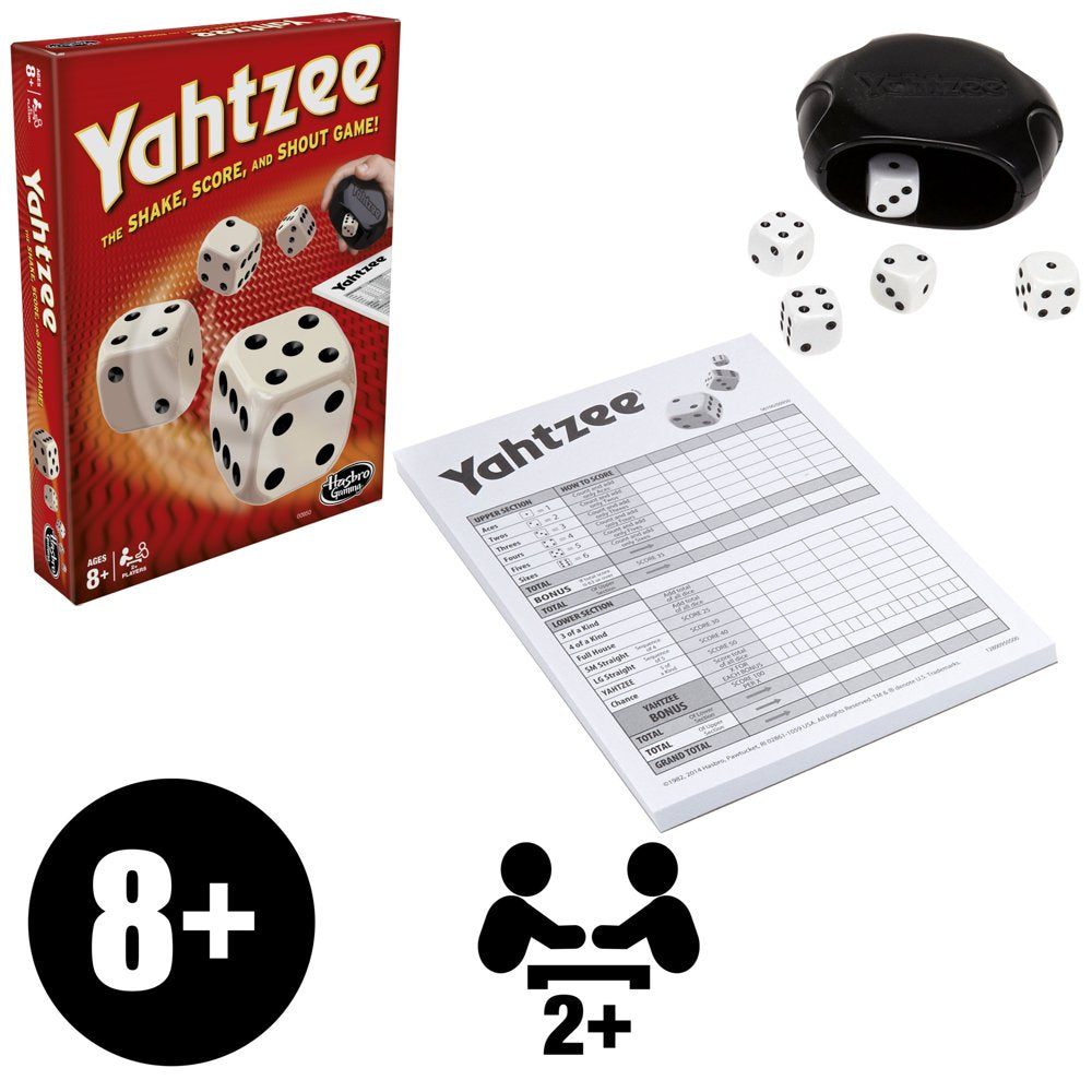 Yahtzee Classic Dice Game, for 2+ Players