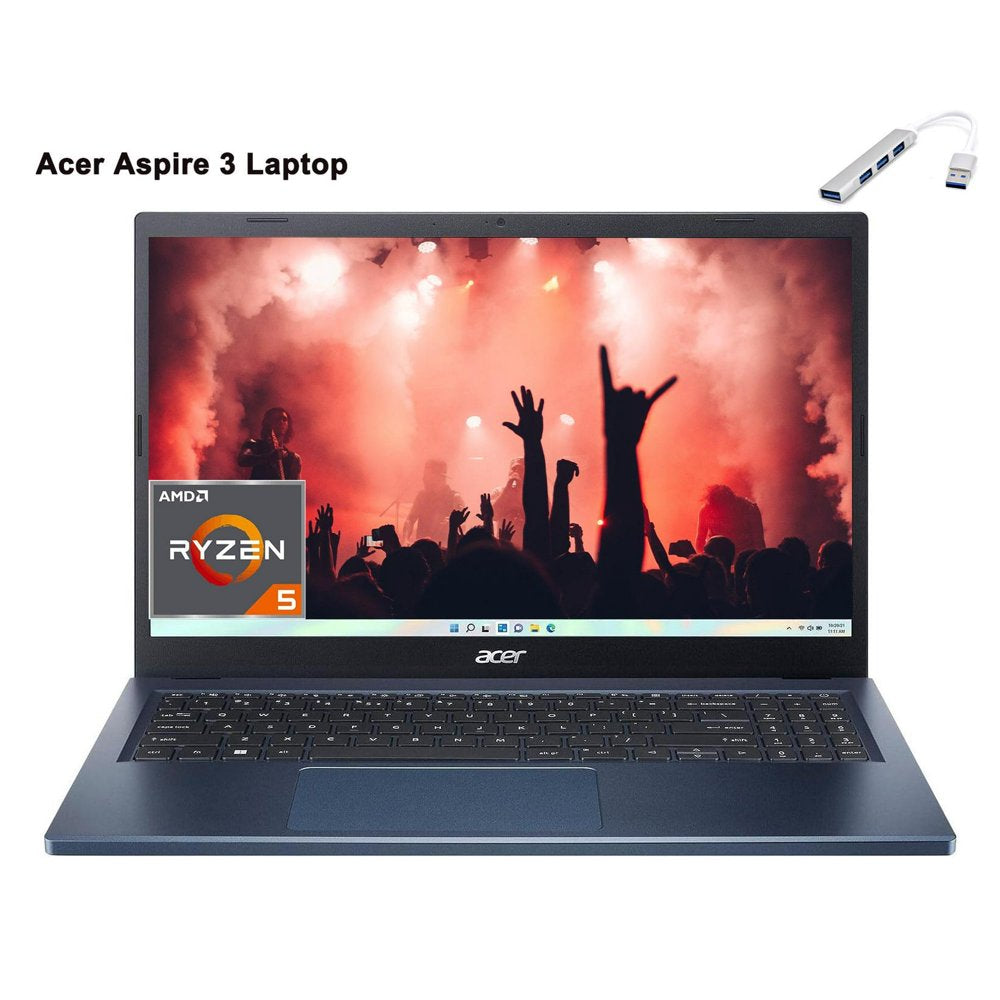 Acer Aspire 3 Laptop, 15.6" Touchscreen FHD Display, AMD Ryzen 5 7520U, 8GB DDR5 RAM, 512GB SSD, AMD Radeon Graphics, Windows 11 Home