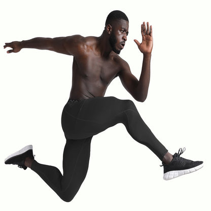 BUYJYA 3Pack Men's Compression Pants Gym Tights Mens Leggings for Sports Yoga Workout Clothes