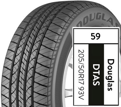 Douglas Touring A/S 205/50R17 93V All-Season Tire