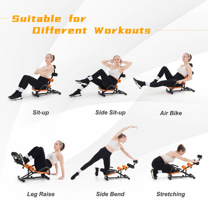 Core Ab Trainer Bench Abdominal Stomach Exerciser Workout Gym Fitness Machine