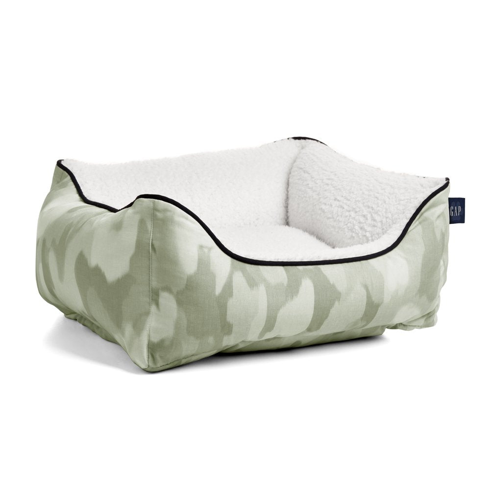 Gap Washed Denim Cuddler Pet Bed, Organic Cotton Cover with Polyester Sherpa Inner