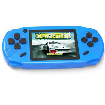 16 Bit Handheld Game Console Toy for Kids with 3.0'' Color LCD 100 Games (Blue)