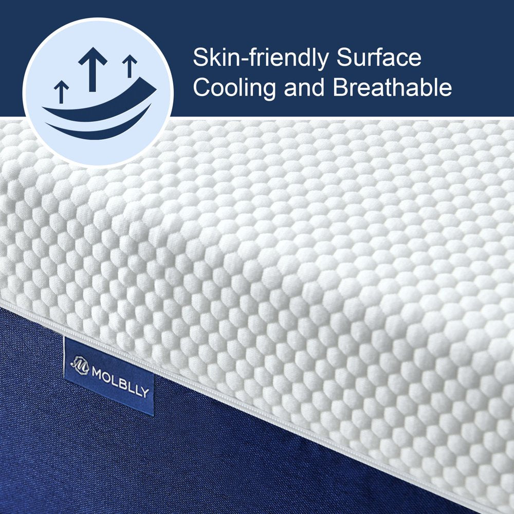 Full Size Mattress Molblly 12" Medium Plush Mattress Gel Memory Foam Support Bed-In-A-Box