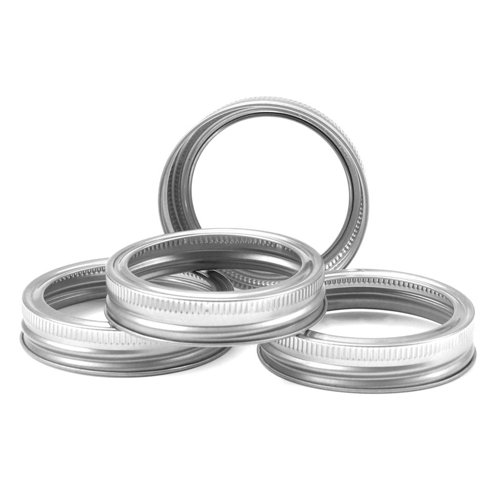 24pcs /12set Regular Mouth Canning Lids Bands Split-Type Leak Proof for Mason Jar Canning Lids with Rings