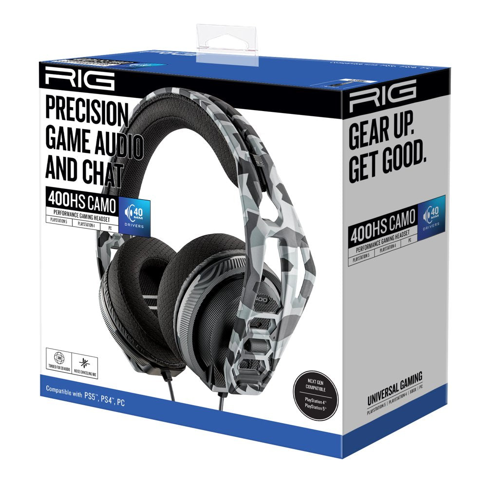  PlayStation Gaming Headset for PlayStation, PC & Mobile, Camo