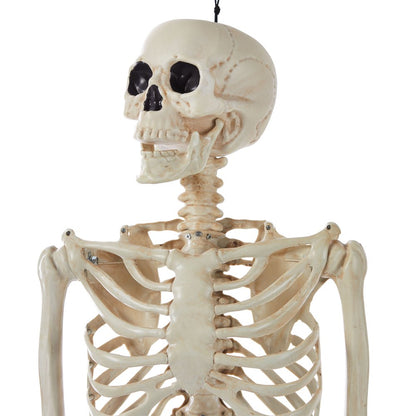  Halloween Hanging Posable Skeleton Decoration, 5'