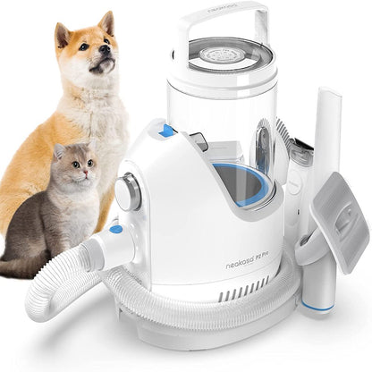 Neakasa P2 Pro Dog Grooming Kit, 10.5KPa Pet Grooming Vacuum Suction, 5 Pet Grooming Tools with Storage Dock, 2L Easy-Empty Dustbin for Dogs/Cats/Other Animals