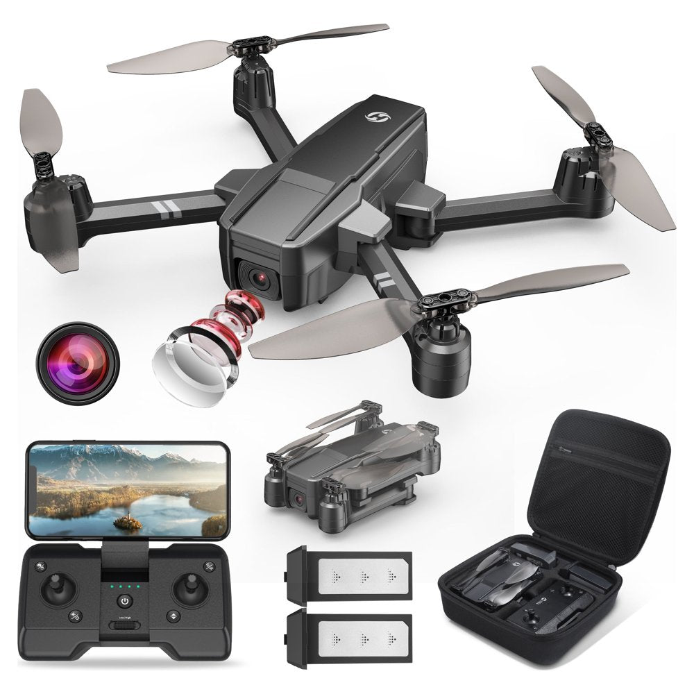 Holy Stone HS440 Drone with 1080P Camera for Adults Foldable FPV RC Quadcopter Drone with Auto Hover, Gravity Sensor and 2 Batteries for Play Outdoor