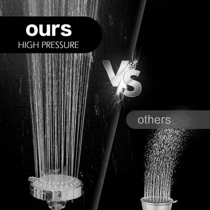 Hopopro Showerhead High Pressure Chrome Shower Head 5 Settings Fixed Showerheads for Bathroom