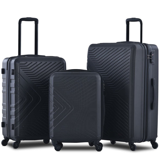 Travelhouse 3 Piece Luggage Set Hardshell Lightweight Suitcase with TSA Lock Spinner Wheels 20x24x28 Inches