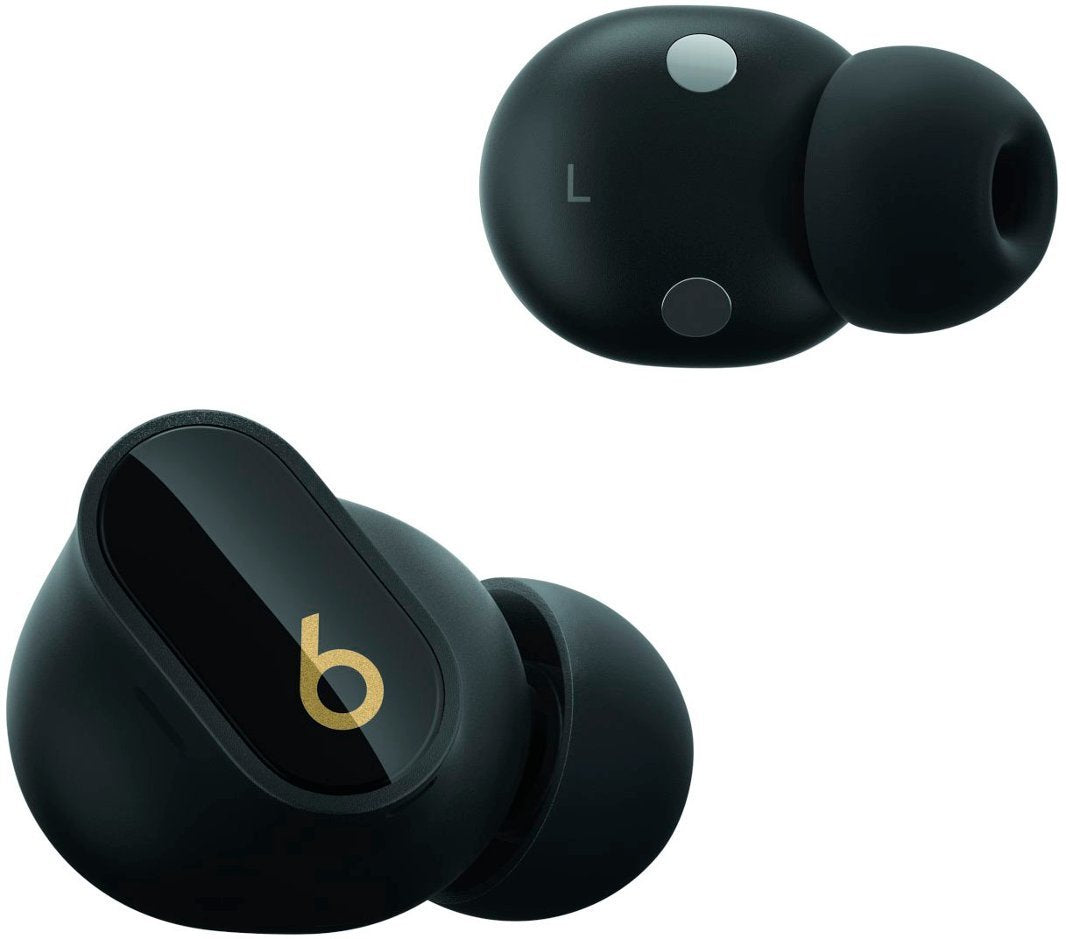 Restored Beats by Dr. Dre Beats Studio Buds+ True Wireless Noise Cancelling Earbuds - MQLH3LL/A - Black/Gold (Refurbished)