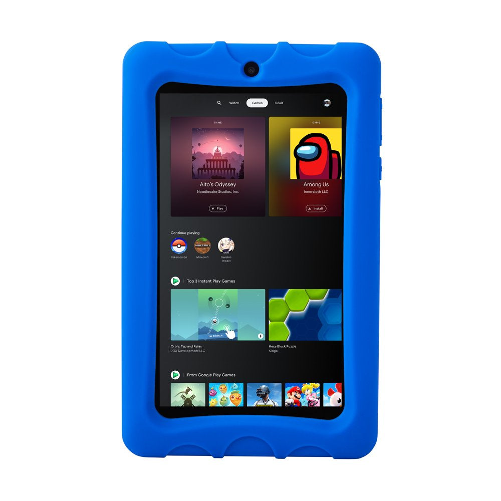 onn. 7" Kids Tablet, 32GB (2022 Model) , 2.0 GHz Quad-Core Processor, Blue