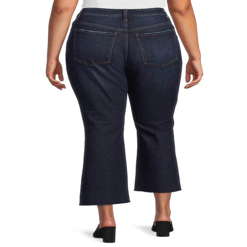 Women'S plus Size Cropped Bootcut Jeans