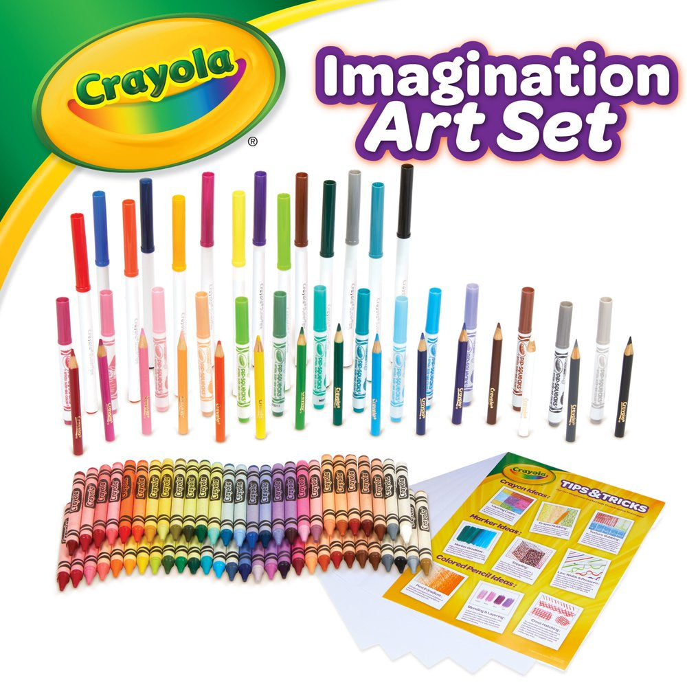 Crayola Imagination Art Coloring Set, Beginner Child, 115 Pieces