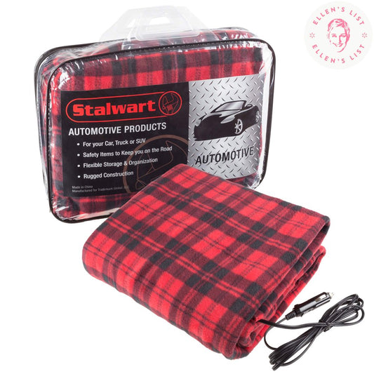 Stalwart 75-BP800 Red/Black Electric Blanket for Automobile