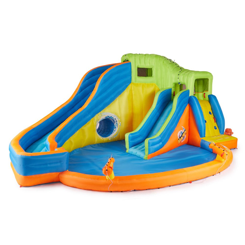 Banzai Pipeline Twist Kids Inflatable Outdoor Water Pool Aqua Park & Slides