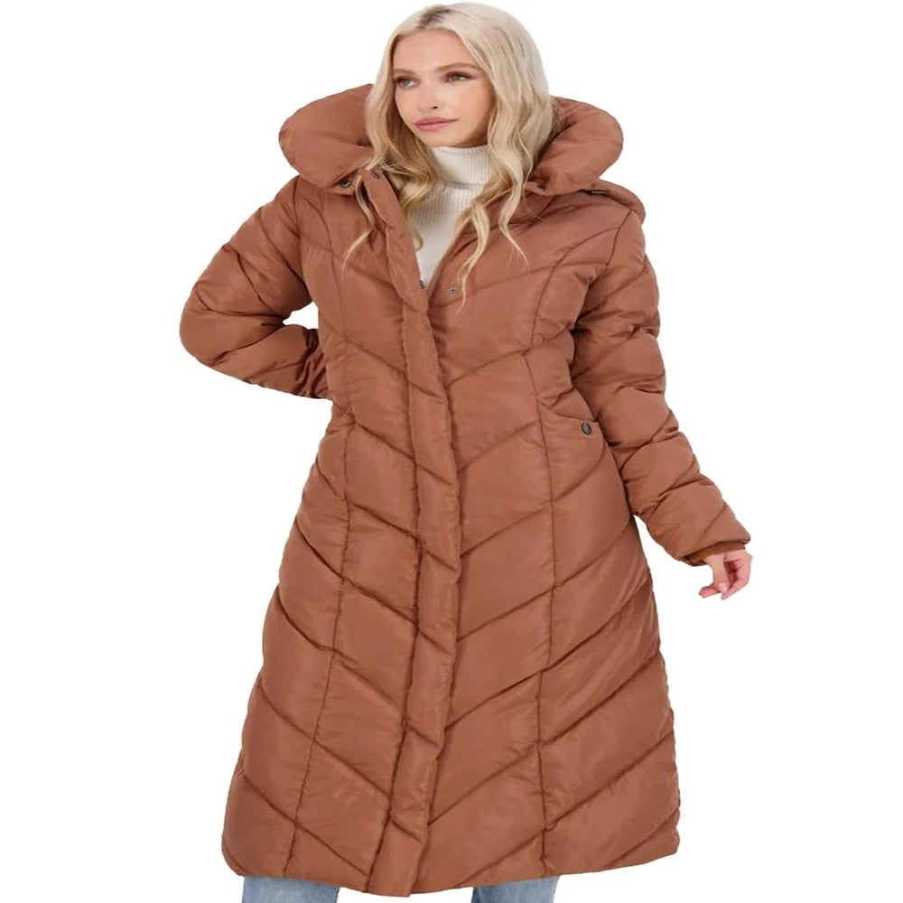 Steve Madden Women's Long Maxi Winter Puffer Coat