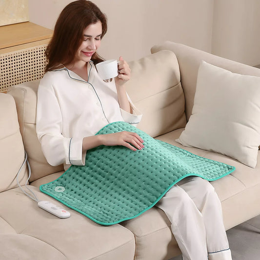 Maxkare 33"x18" Heating Pads for Back Pain with 6 Heating Settings and Auto-off, Extra Large Size for Neck Shoulder Relief and Cramps, Green