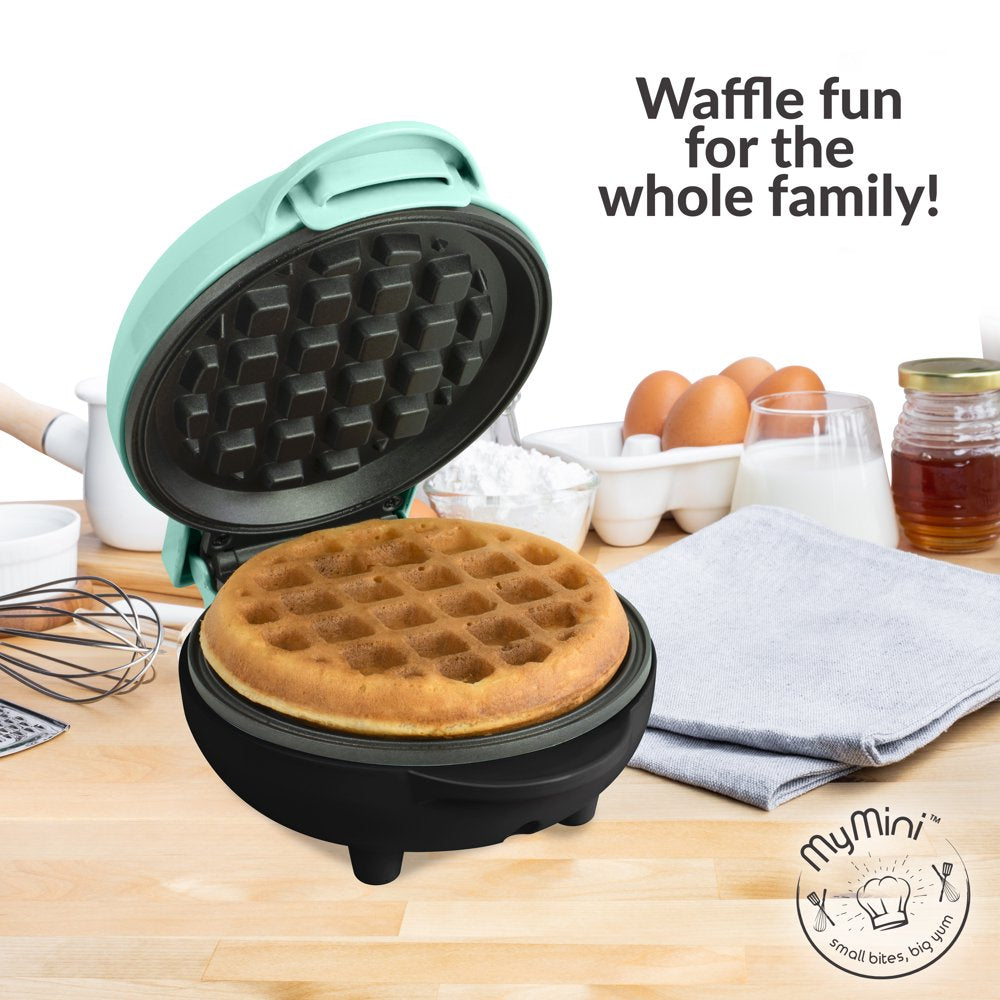 Mymini Waffle Maker, Teal