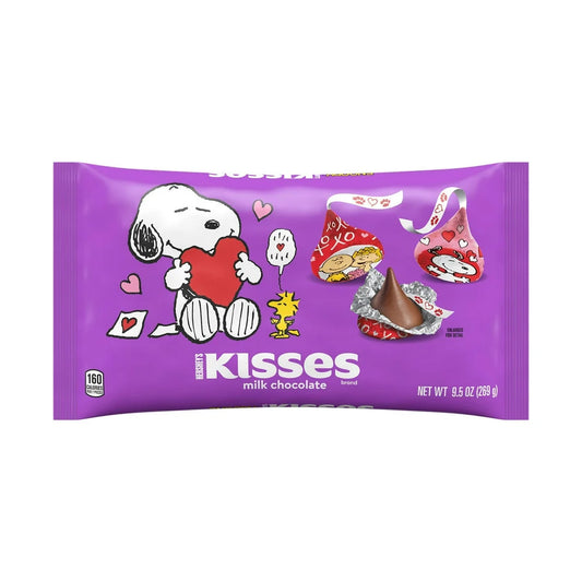 Hershey's Kisses Milk Chocolate Snoopy™ and Friends Valentine's Day Candy, Bag 9.5 oz