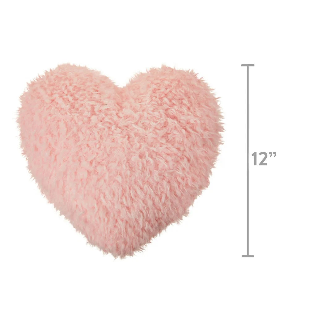 13in Valentine's Day Pink Heart Pillow, for Adult, Way to Celebrate!