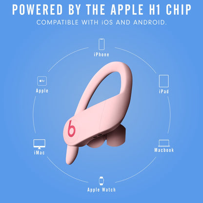 Powerbeats Pro Totally Wireless Earphones with Apple H1 Headphone Chip - Cloud Pink