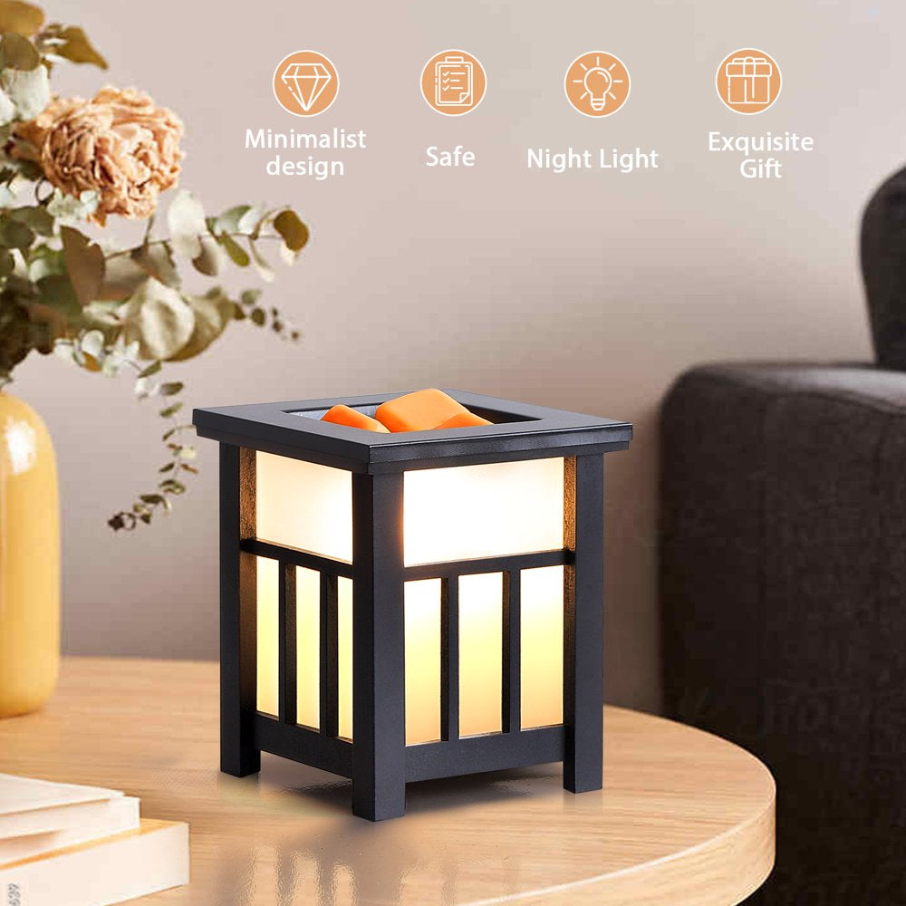 Wood Wax Melt Warmer, Ornix Electric Wax Warmer for Scented Wax, Oil Burner Wax Melt Night Light for Gift, Home, Spa, Office