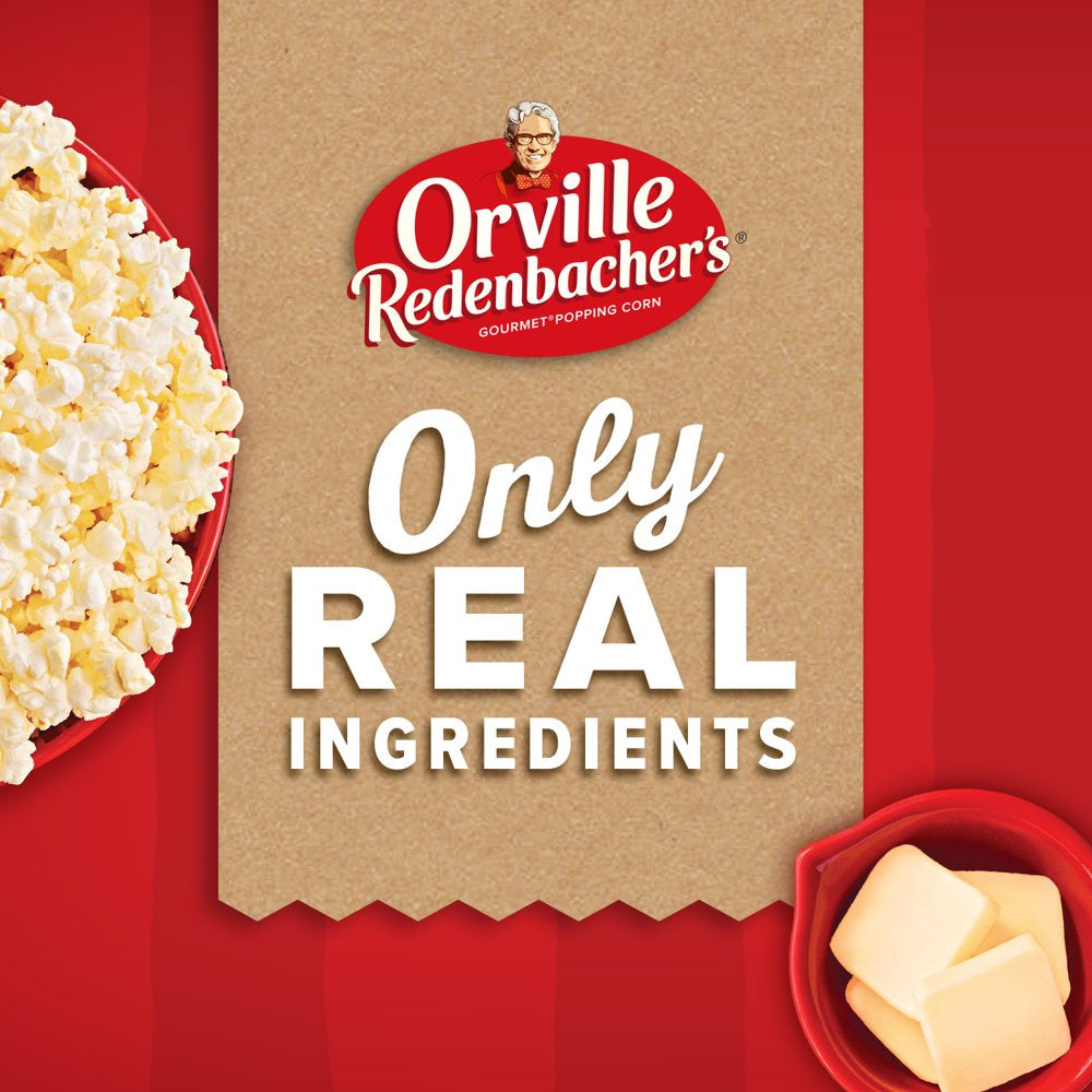 Orville Redenbachers Movie Theater Butter Microwave Popcorn 3.29 Oz. Tub