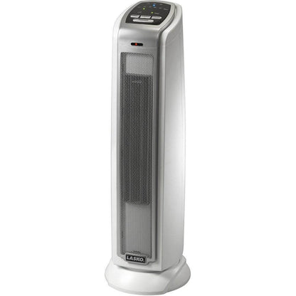 Lasko 1500W Oscillating Ceramic Tower Electric Space Heater, with Timer, 5775, White, New