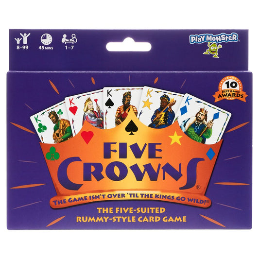 Five Crowns Card Game, Rummy Style, Kids Game, Family Game, Fun Game