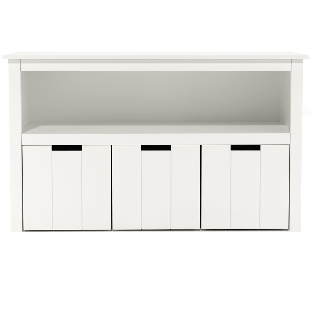 Homfa Kids Storage for Toy, Cube Storage Shelf with 3 Drawers for Kid's Gift, Living Room, White