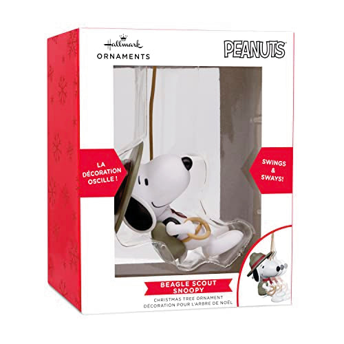 Hallmark Peanuts Swinging Snoopy Christmas Ornament