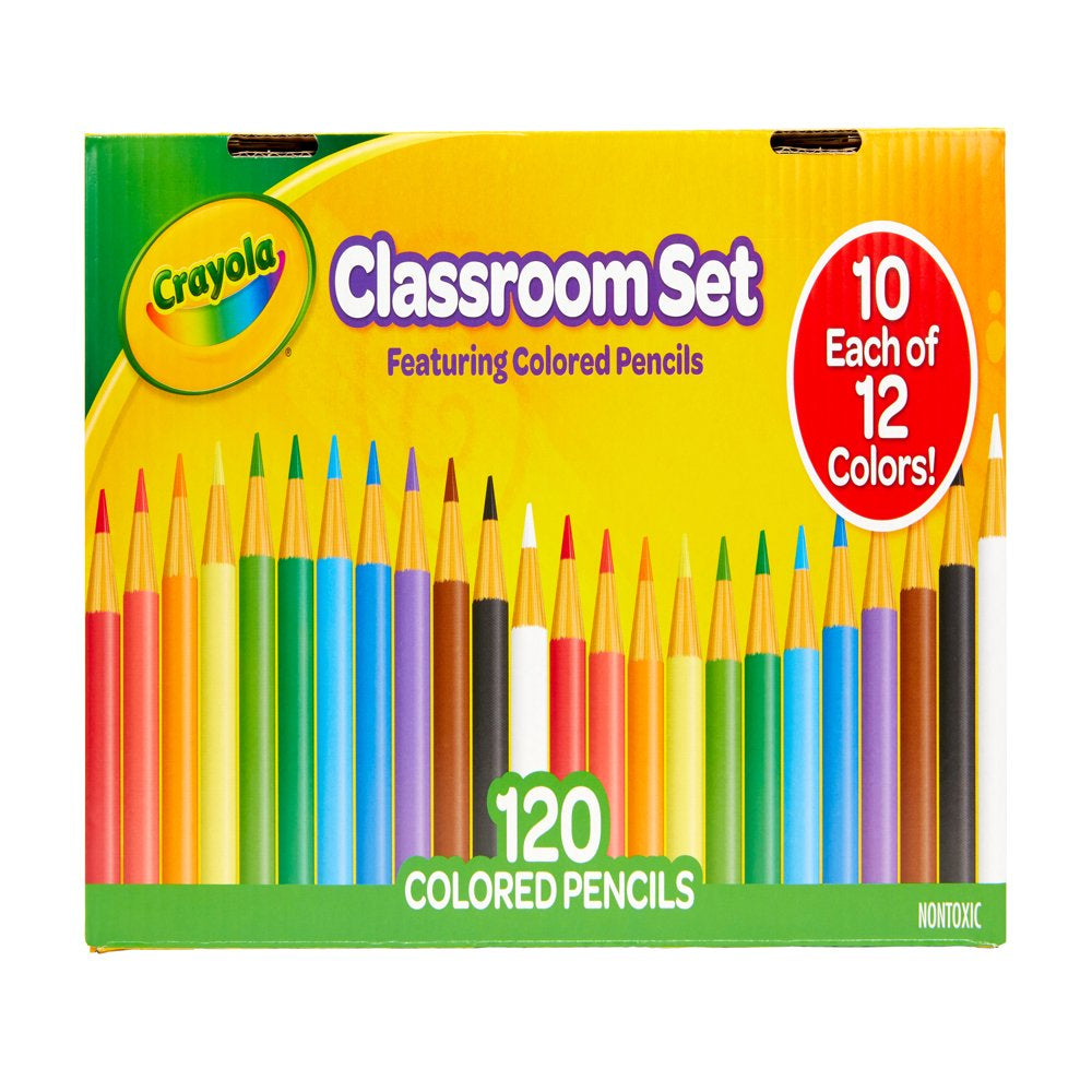 Crayola Classroom Set Colored Pencils, 120 Ct, Teacher Supplies, Teacher Gifts, Beginner Child