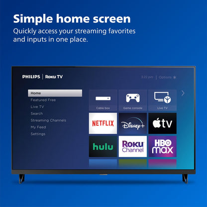 Philips 50" Class 4k Ultra HD (2160p) Roku Smart LED TV (50PUL6533/F7) (New)