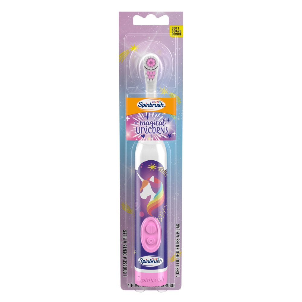 Magical Unicorn Kid’s Spinbrush Electric Battery Toothbrush, Soft, 1 ct