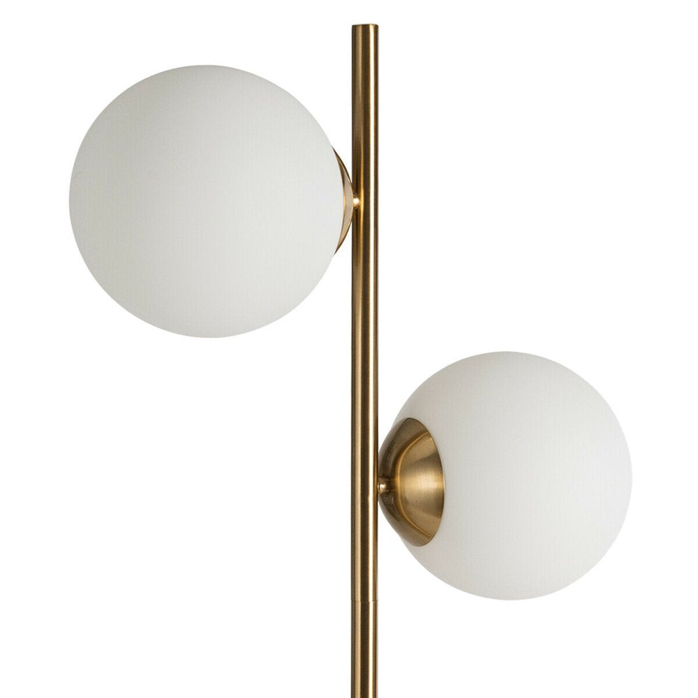 65" Sphere LED Floor Lamp w/ 2 Bulbs & Foot Switch Home Office