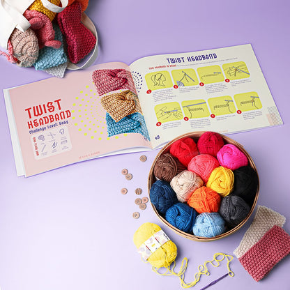 Craftbud Beginner Crochet Book Guide, 10 Projects