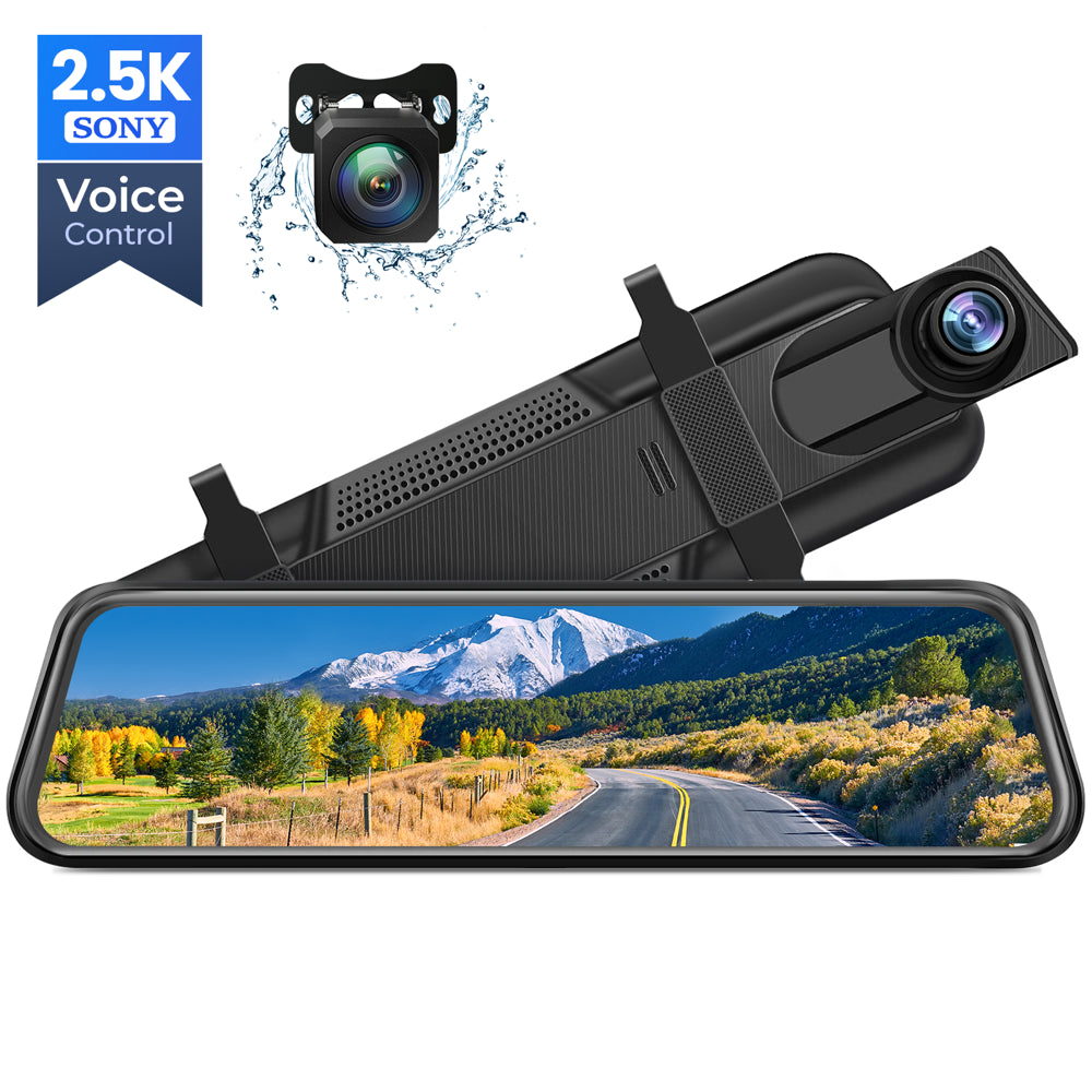 4K Dual Dash Cam with Wifi GPS, 4K/2.5K Front and 1080P Rear Dash Camera for Cars, 3" IPS Screen, WDR, Night Vision, 170°Wide Angle, 24H Parking Mode, G-Sensor, Support 256GB Max, Black